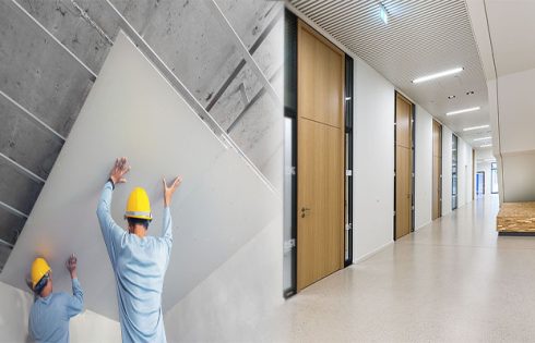Fire-Resistant Drywall Ceiling Panels for Commercial Spaces