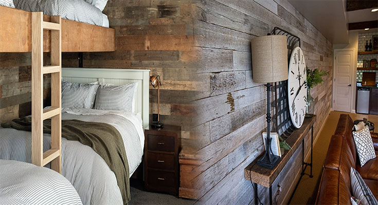 Reclaimed Wood Decorative Wall Paneling Ideas for Rustic Charm