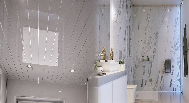 Waterproof Plastic Ceiling Tiles for Bathrooms