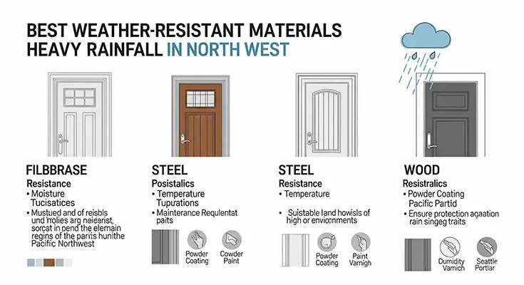 Choosing Weather-Resistant Front Door Materials for Heavy Rainfall in the North West