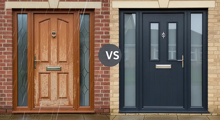 Comparing Timber vs. uPVC Front Door Durability in British Weather