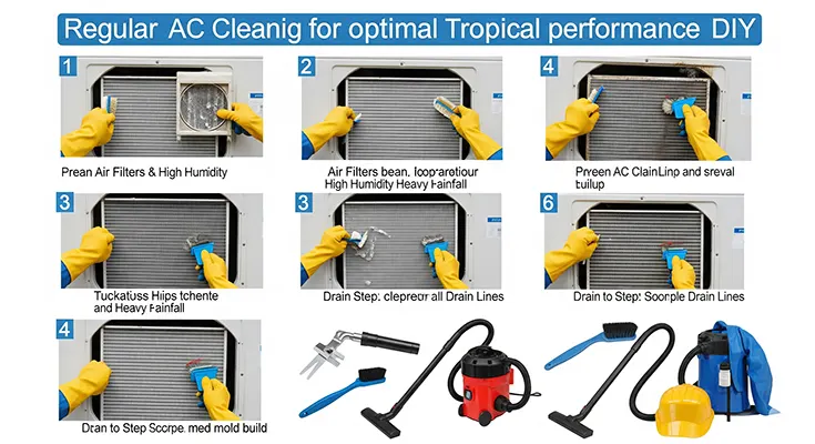 DIY Guide to Regular AC Unit Cleaning for Optimal Performance in Tropical Climates