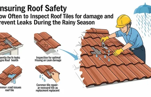 Ensuring Roof Safety: How Often to Inspect Roof Tiles for Damage and Prevent Leaks During the Rainy Season