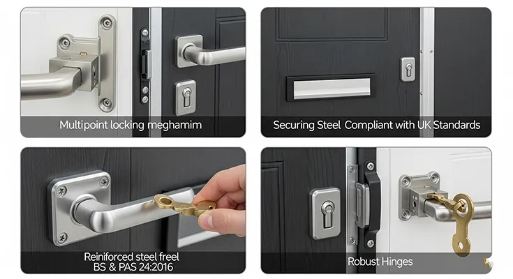 Security Features of Steel Front Entry Doors Compliant with UK Standards