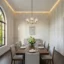 Elegant Floor-to-Ceiling Wainscoting and Shaker Wall Paneling for Dining Rooms