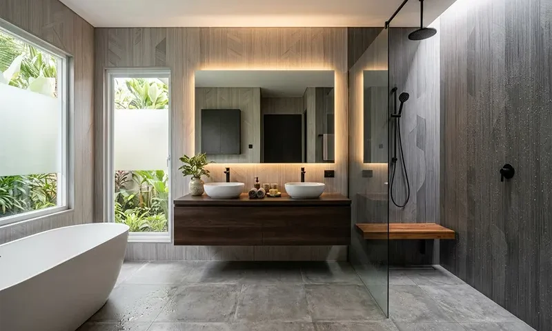 Waterproof PVC Decorative Wall Paneling for Modern Bathroom Renovations